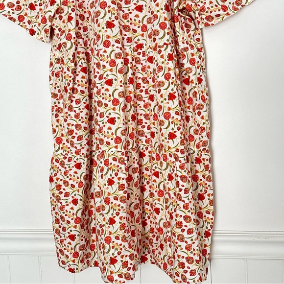 Old Navy Floral Tiered V Neck Dress Size Large * Sundress Beach Dainty Cottage - Picture 14 of 14